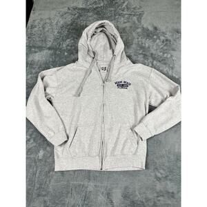 Men’s Miami Beach L ESY Surf Co Gray Zip Hoodie – Excellent Condition